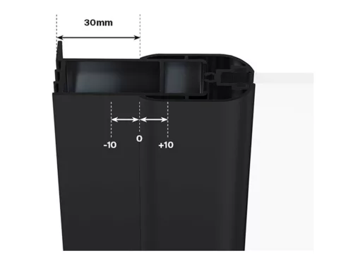 Ravak Chrome CSDL2-120 zuhanyajtó fekete+transparent