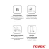 Ravak Chrome CSD2-120 zuhanyajtó krómhatású+transparent