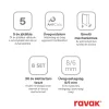 Ravak Brilliant BSDPS-80 bal zuhanykabin króm+transparent