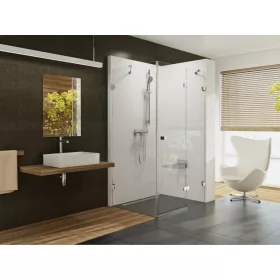 Ravak Brilliant BSDPS-90 jobb zuhanykabin króm+transparent