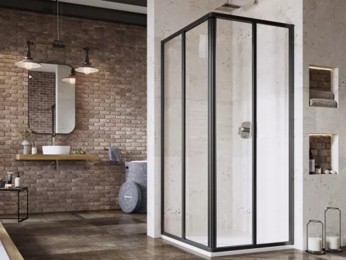 Ravak Supernova SRV2-80 195 S zuhanykabin fekete+transparent