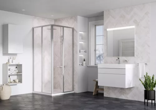 Ravak Supernova SRV2-80 195 S zuhanykabin szatén+transparent