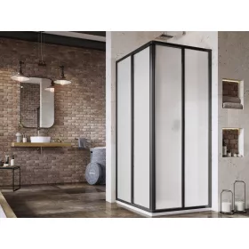   Ravak Supernova SRV2+SRV2 90x90 195 S zuhanykabin fekete+pearl