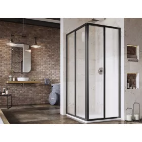 Ravak Supernova SRV2-90 195 S zuhanykabin fekete+transparent