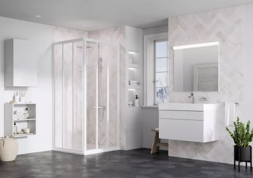 Ravak Supernova ASRV3-80 zuhanykabin 198 fehér+transparent