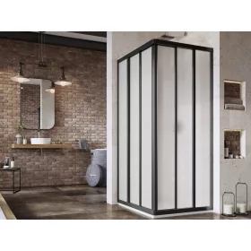 Ravak Supernova ASRV3-80 zuhanykabin-198 fekete+pearl