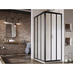 Ravak Supernova ASRV3-80 zuhanykabin-198 fekete+grape