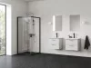 Ravak Blix II NBLRV2 90x90 zuhanykabin fekete+transparent