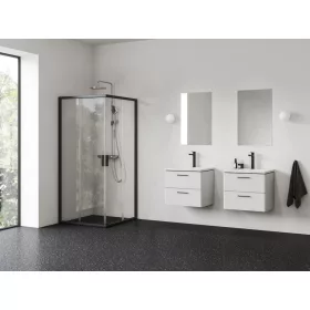 Ravak Blix II NBLRV2 90x90 zuhanykabin fekete+transparent