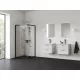 Ravak Blix II NBLRV2 90x90 zuhanykabin fekete+transparent