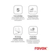 Ravak Blix BLRV2 80x80 zuhanykabin szatén+transparent