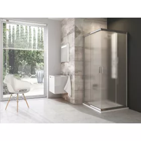 Ravak Blix BLRV2 90x90 zuhanykabin krómhatású+grape