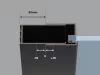 Blix II NBLRV2K 80 zuhanykabin metallic graphite+transparent