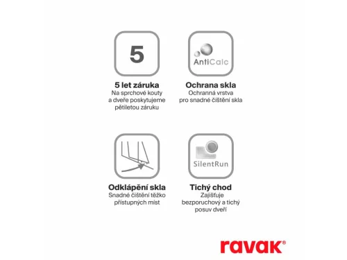 Blix II NBLRV2K 80 zuhanykabin metallic graphite+transparent