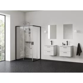 Ravak Blix II NBLRV2K 90 zuhanykabin fekete+transparent