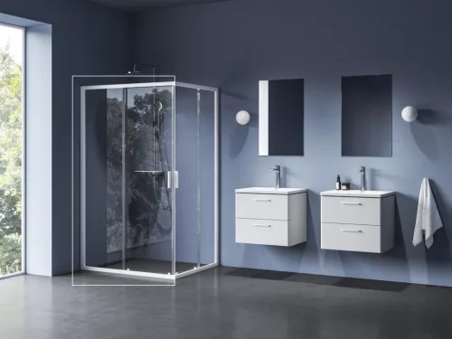 Ravak Blix II NBLRV2K 100 zuhanykabin matt fehér+transparent