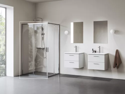 Ravak Blix II NBLRV2K 120 zuhanykabin krómhatású+transparent