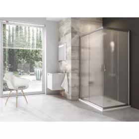 Ravak Blix BLRV2K-90 zuhanykabin szatén+grape (1 oldal)