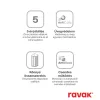 Ravak Supernova SKCP4 90x90 195 zuhanykabin fekete+transparent
