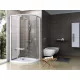 Ravak Pivot PSKK3 80x80 zuhanykabin fehér+transparent