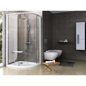 Ravak Pivot PSKK3 90x90 zuhanykabin fehér/króm+transparent