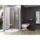 Ravak Pivot PSKK3 90x90 zuhanykabin fehér+transparent
