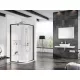Ravak Pivot PSKK3 90x90 zuhanykabin fekete+transparent