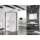 Ravak Pivot PSKK3 90x90 zuhanykabin fekete+transparent