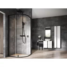 Ravak Nexty NSKK3-90 zuhanykabin fekete+transparent