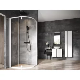 Ravak Nexty NSKK3-90 zuhanykabin matt fehér+transparent