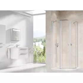 Ravak Chrome CSKK4-90 zuhanykabin szatén+transparent