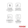 Ravak Chrome CSKK4-90 zuhanykabin szatén+transparent