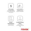 Ravak SmartLine SMSKK4 80x80 zuhanykabin króm+transparent