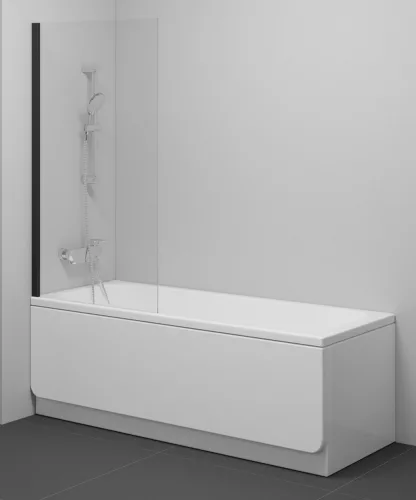 Ravak NVS1-80 kádparaván fekete+transparent