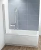 Ravak CVS1-80 bal kádparaván szatén + transparent