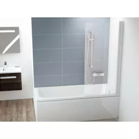 CVS1-80 jobb kádparaván matt fehér + transparent