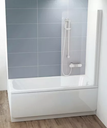 CVS1-80 jobb kádparaván matt fehér + transparent