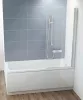 Ravak CVS1-80 jobb kádparaván szatén + transparent