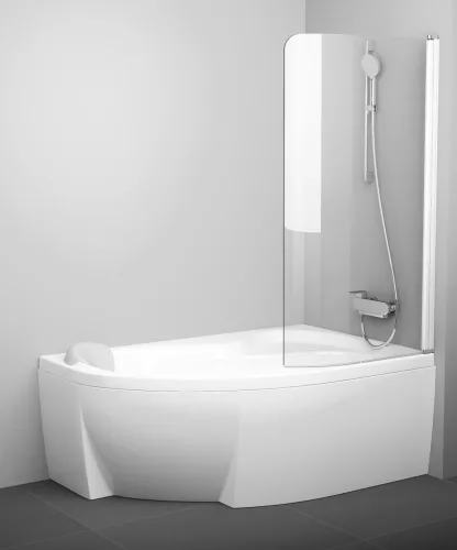 Ravak Rosa CVSK1 160/170 jobb kádparaván fehér+transparent