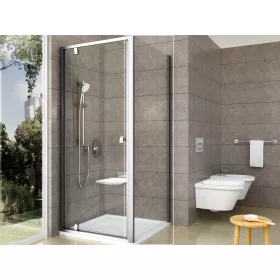 Ravak Pivot PPS-90 fix oldalfal szatén+transparent