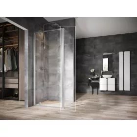 Ravak Nexty NPSS-90 fix oldalfal szatén+transparent