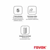 Ravak Supernova APSS-75 fix oldalfal 188 fehér+transparent (kifutó termék)