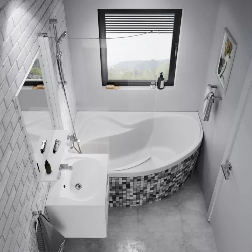 Ravak Rosa II 170x105 akrilkád bal (hófehér)