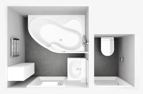 Ravak Rosa 95 160x95 jobb (hófehér)