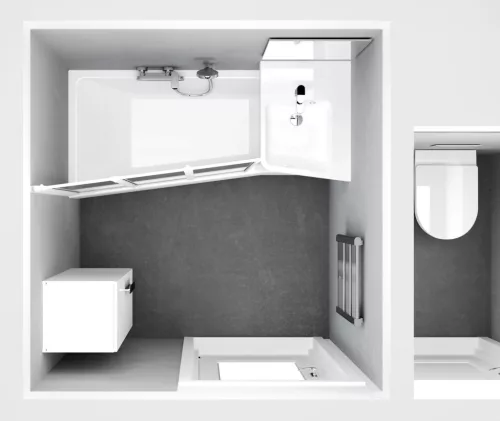 Ravak BeHappy II kád 170x75 jobbos fehér