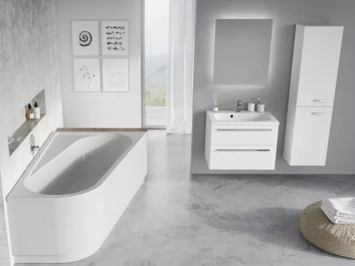 Ravak Chrome akrilkád 170x105 jobbos, fehér