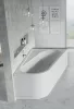 Ravak Chrome akrilkád 170x105 jobbos, fehér