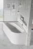 Ravak Chrome akrilkád 160x105 balos, fehér