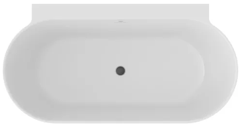 Ravak Freedom Wall II Tec 170x87, akrilkád, fekete/fehér, fekete/fehér/króm lefolyó