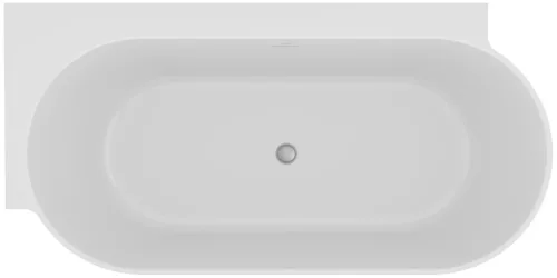 Ravak Freedom Corner II Tec 175x86 bal, akrilkád, fehér, fehér/fekete/króm lefolyó